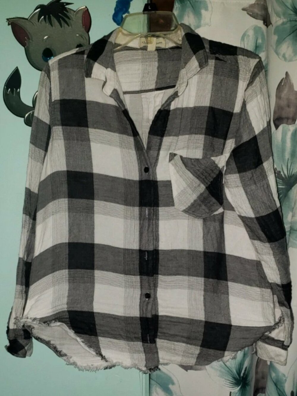 Anthropoligie cloth & stone plaid shirt